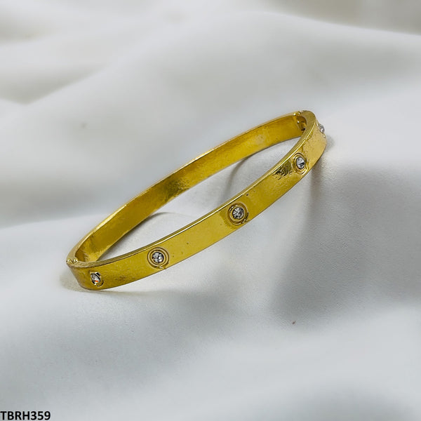 Openable Golden-Plated Alloy & Copper Cuff Bracelet – Adjustable Impact Design | Chamkili.com
